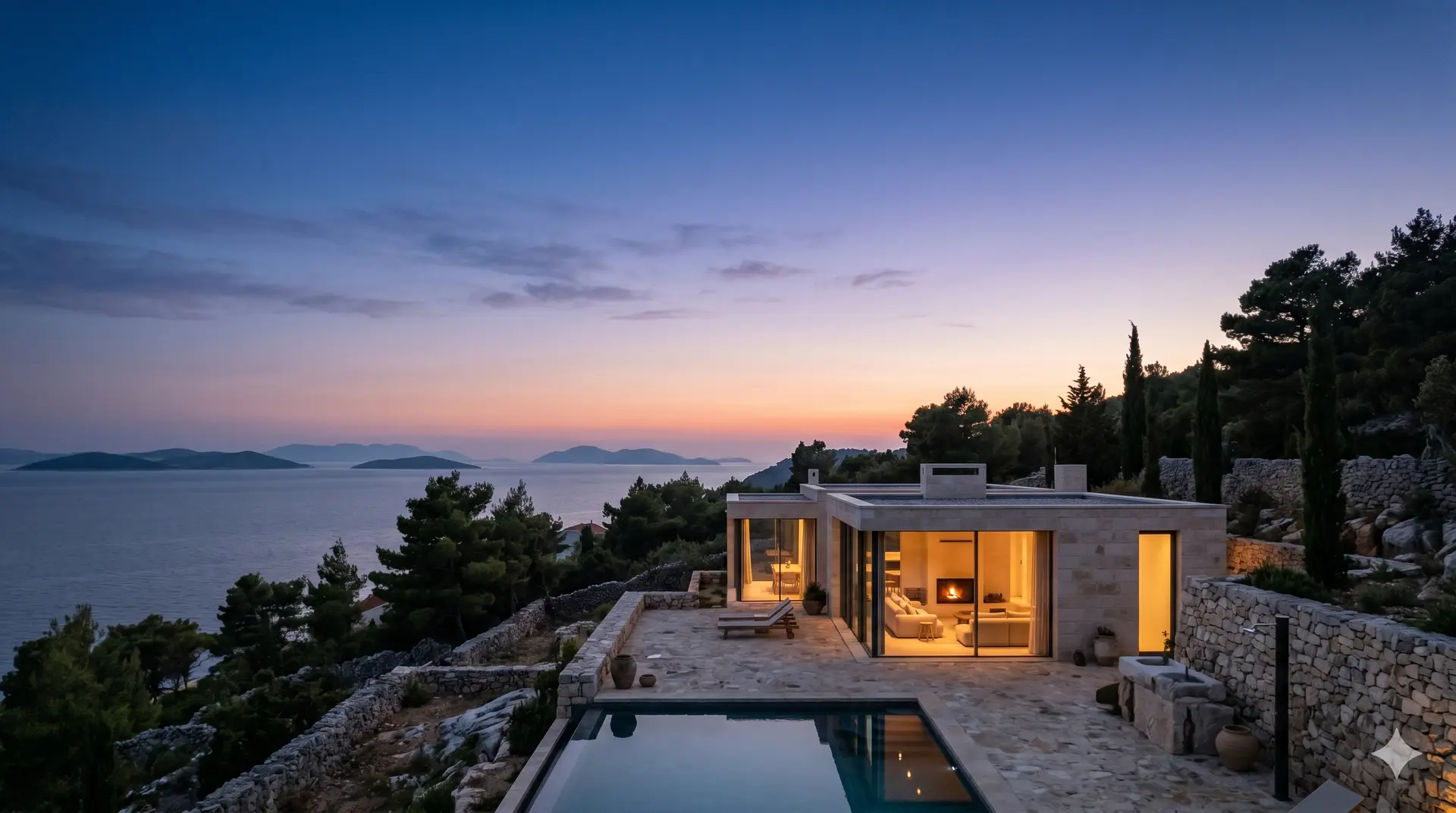 Luksuzna vila na otoku Braču s pogledom na Jadransko more